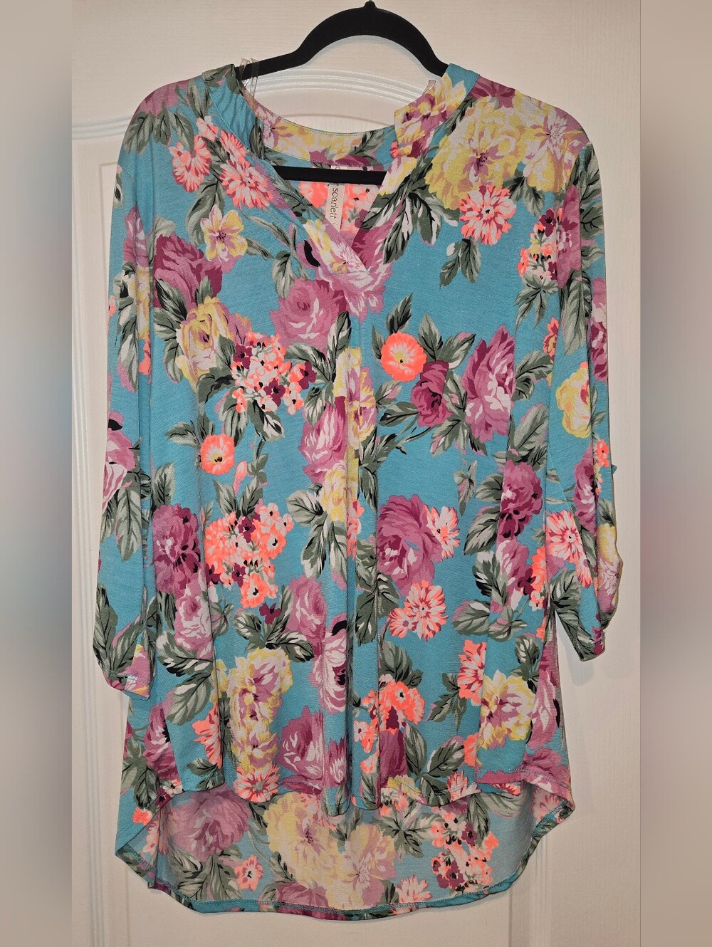 Womens Floral Lizzy Dear Scarlett Top Size-XL
